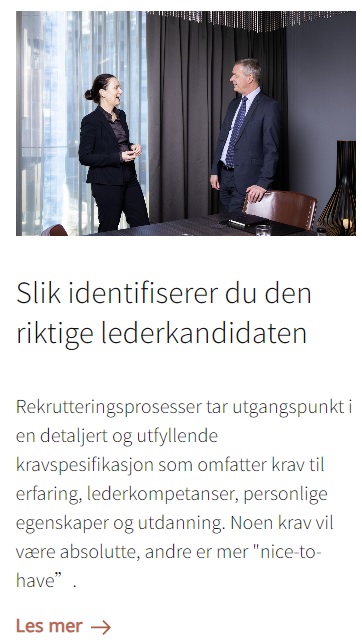 Executive Search er BackerSkeies kjernekompetanse.